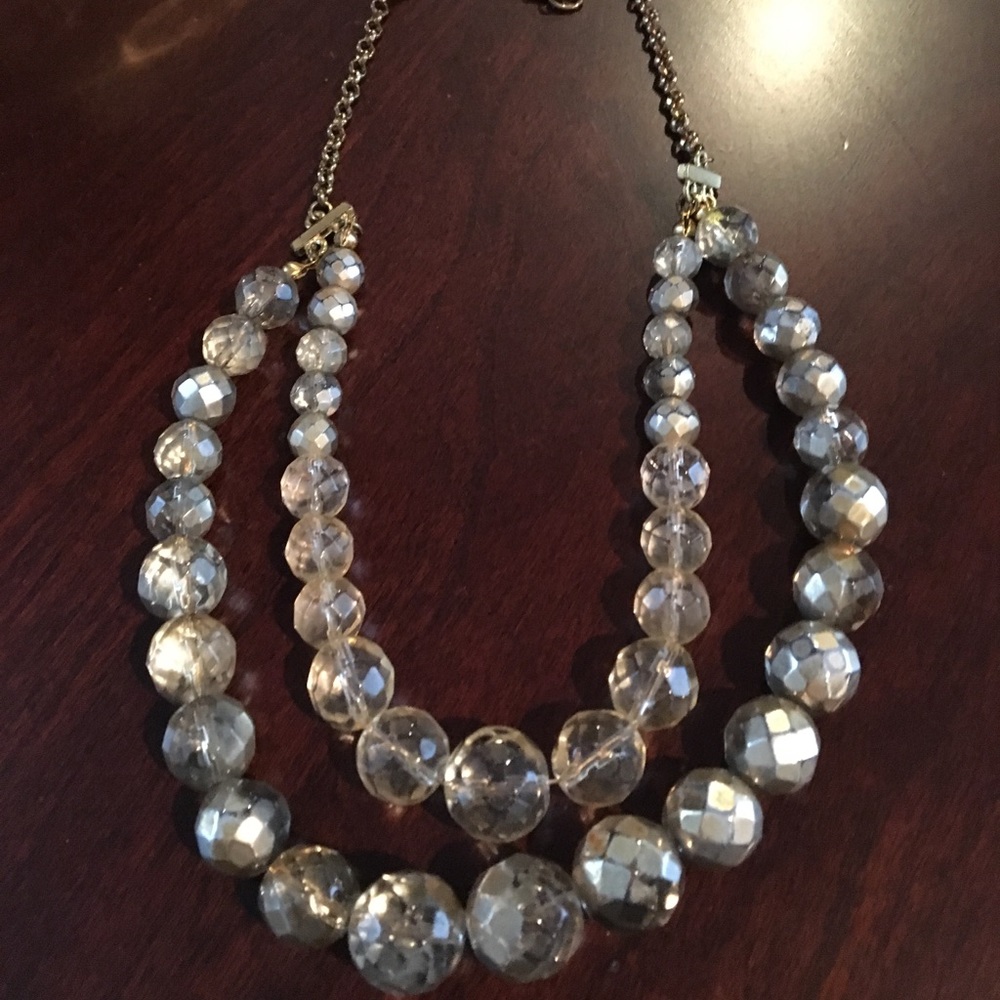 Gold beaded necklace